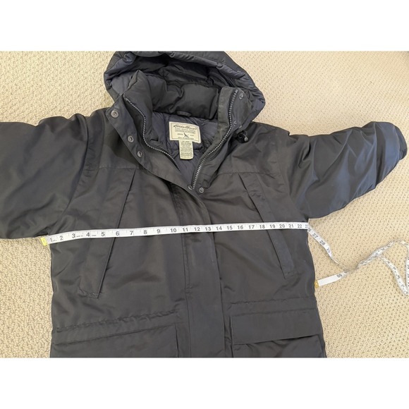 eddie bauer women black down coat size PL - Picture 4 of 9